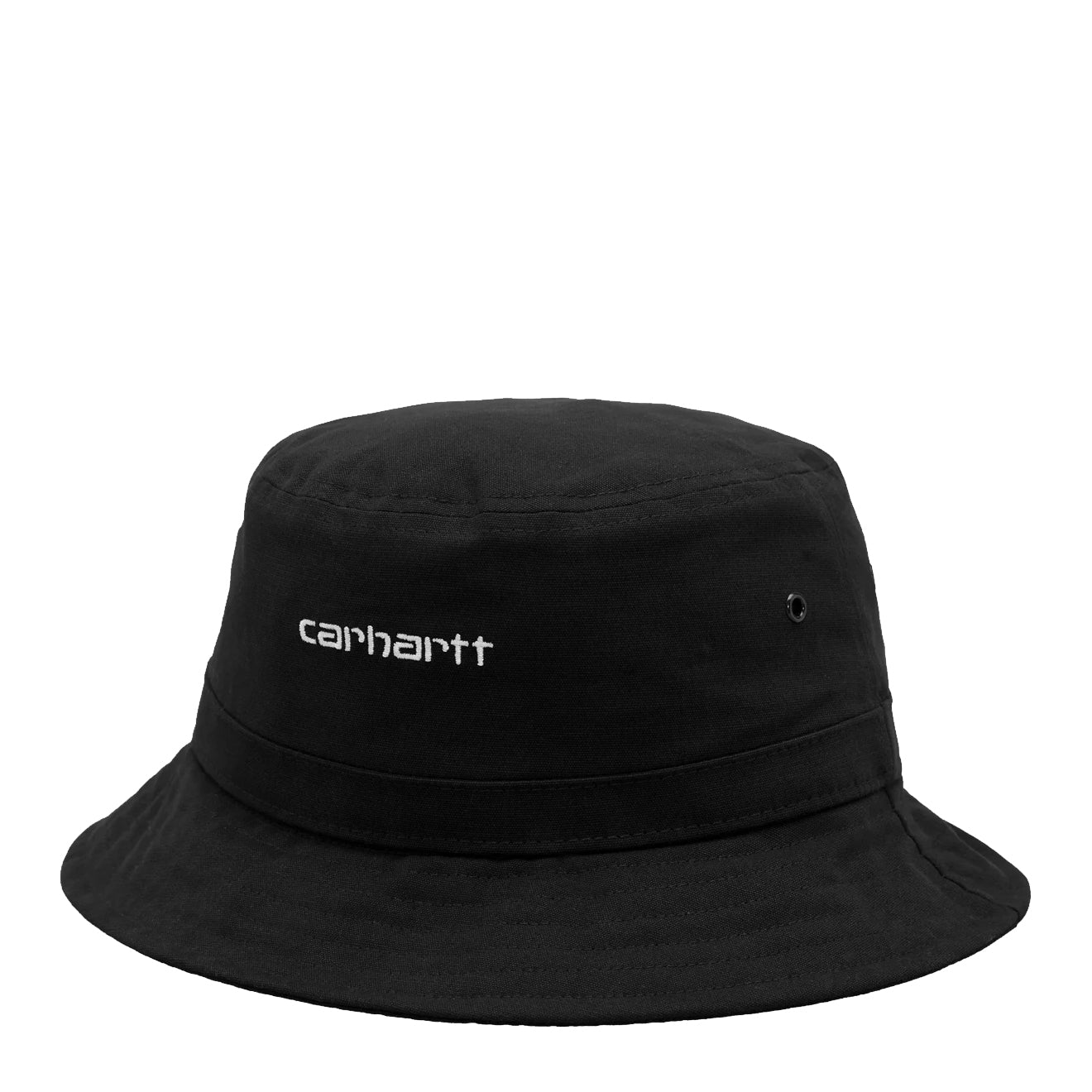 Carhartt WIP Script Bucket Hat Black / White - The Sporting Lodge