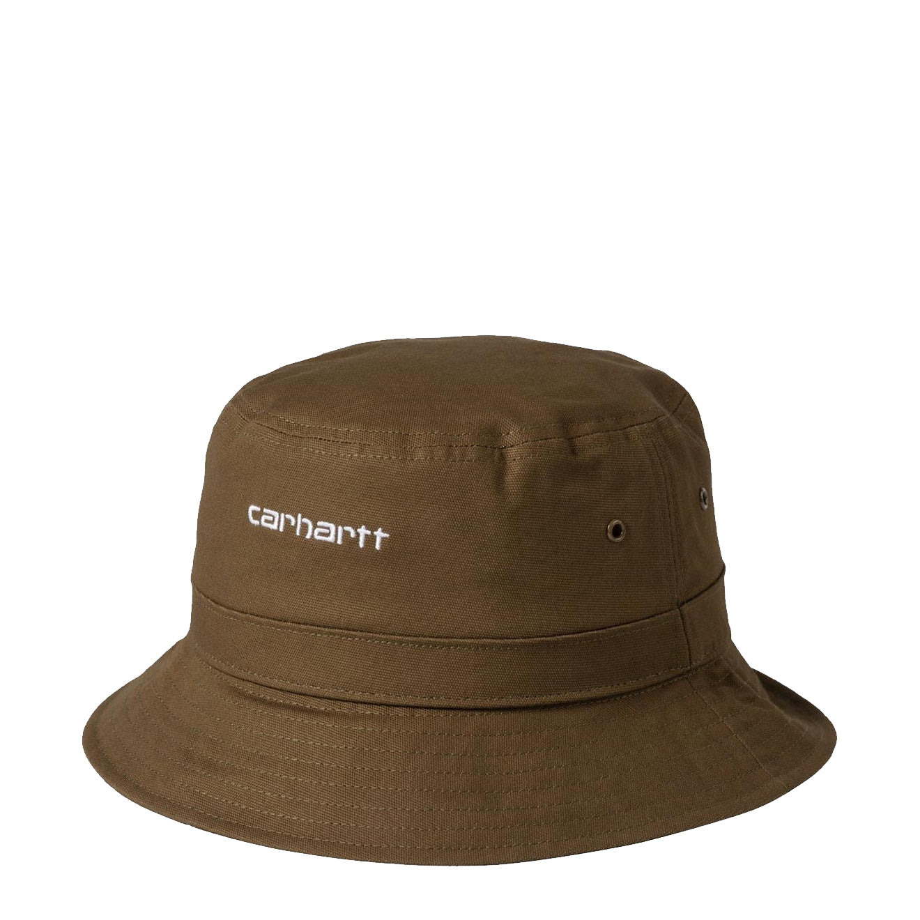 Carhartt WIP Script Bucket Hat Lumber / White - The Sporting Lodge