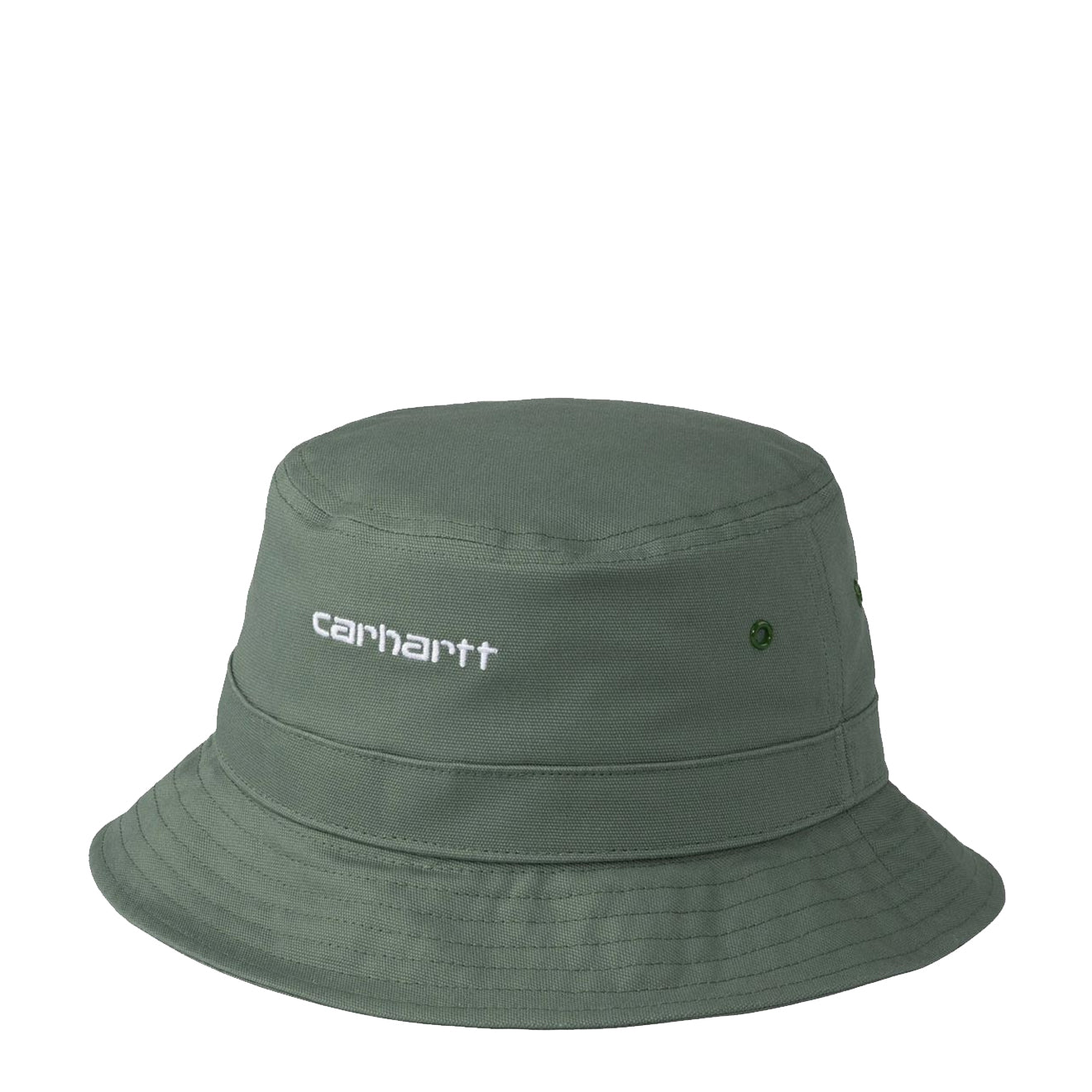 Carhartt WIP Script Bucket Hat Park / White - The Sporting Lodge