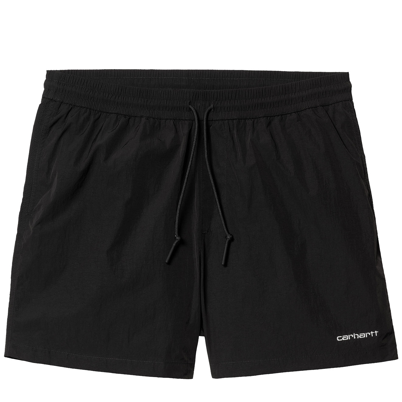 Carhartt WIP Tobes Swim Trunks Black / White - The Sporting Lodge