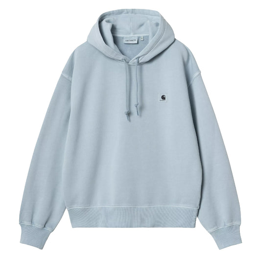 Carhartt WIP Womens Hooded Nelson Sweat Dusty Ice Garment Dyed - The Sporting Lodge