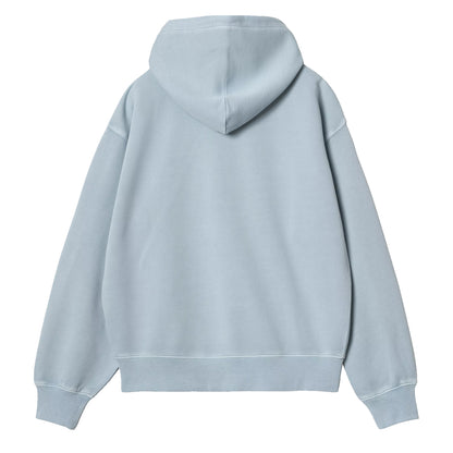 Carhartt WIP Womens Hooded Nelson Sweat Dusty Ice Garment Dyed