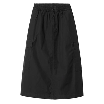 Carhartt WIP Womens Jet Cargo Skirt Black Rinsed - The Sporting Lodge