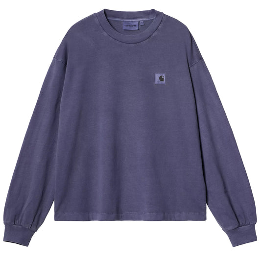 Carhartt WIP Womens L/S Nelson T-Shirt Aura Garment Dyed - The Sporting Lodge