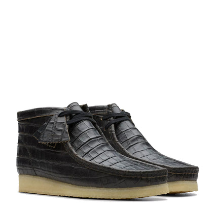 Clarks Originals Wallabee Boot Black Crocodile