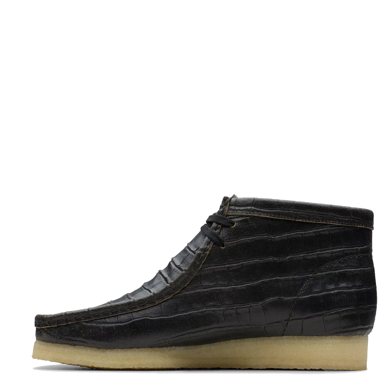 Clarks Originals Wallabee Boot Black Crocodile