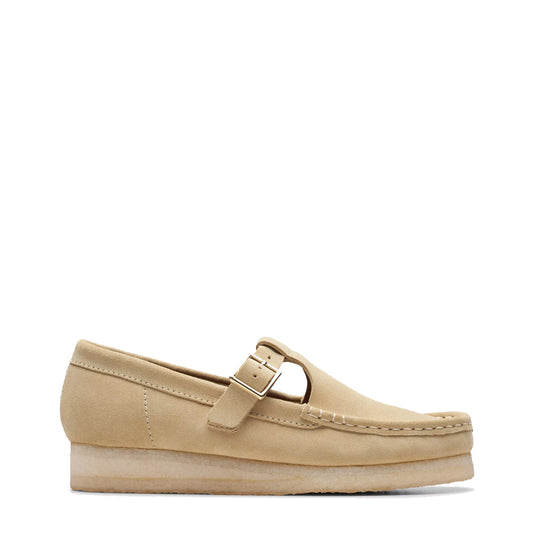 Clarks Originals Womens Wallabee T Bar Maple Suede - The Sporting Lodge