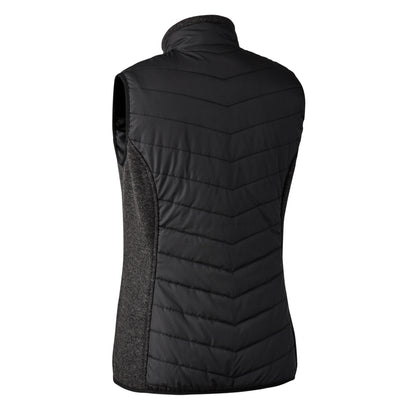 Deerhunter Womens Caroline Padded Waistcoat with knit Black