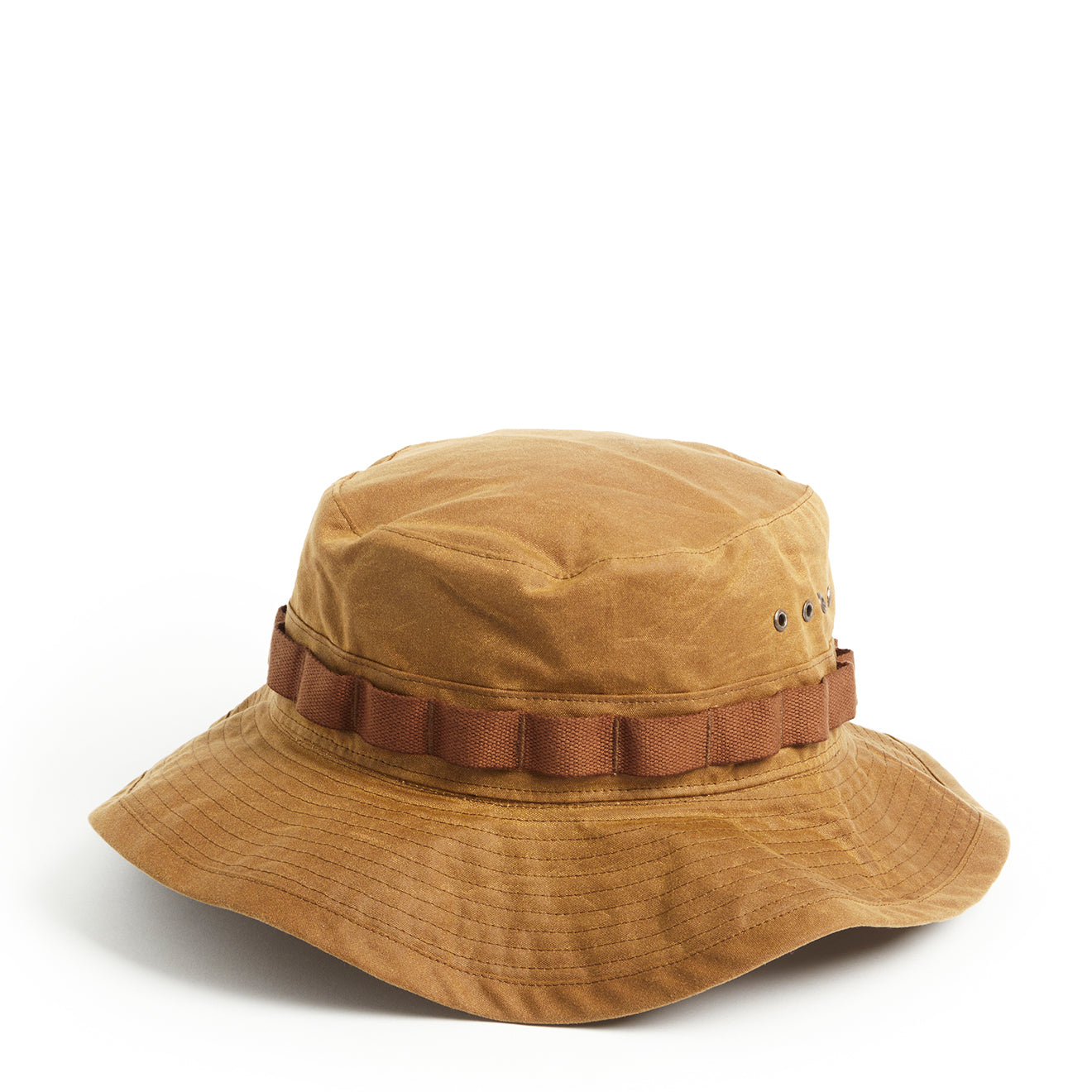 RRL by Ralph Lauren Oilcloth Bucket Hat Brown - The Sporting Lodge