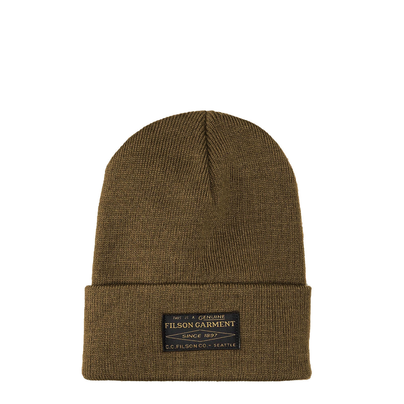 Filson Ballard Watch Cap Dark Mushroom / Black