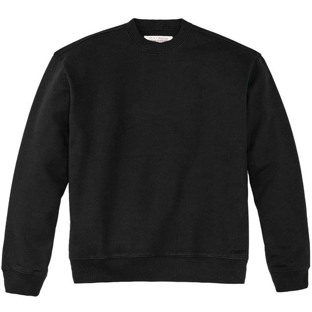 Filson Prospector Crew Neck Sweatshirt Black The Sporting Lodge