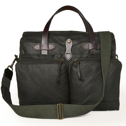 Filson 24-Hour Tin Cloth Briefcase Otter Green - The Sporting Lodge