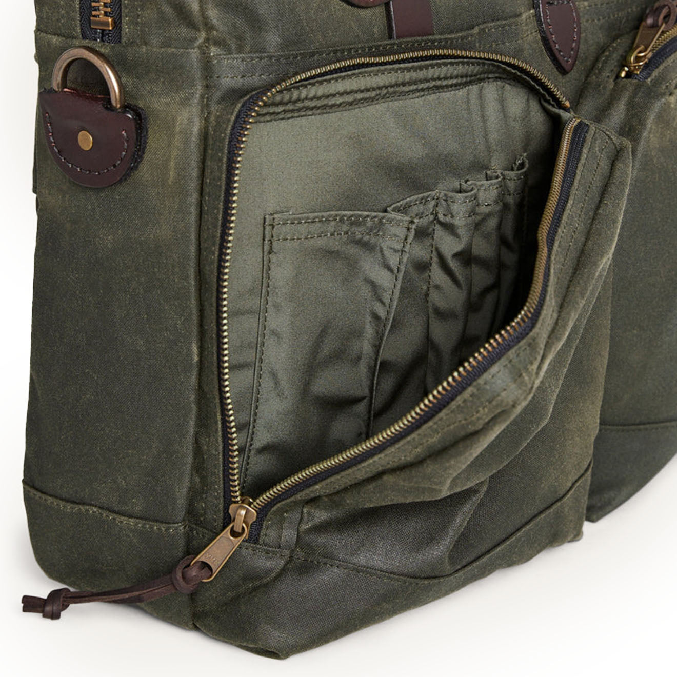 Filson 24-Hour Tin Cloth Briefcase Otter Green - The Sporting Lodge