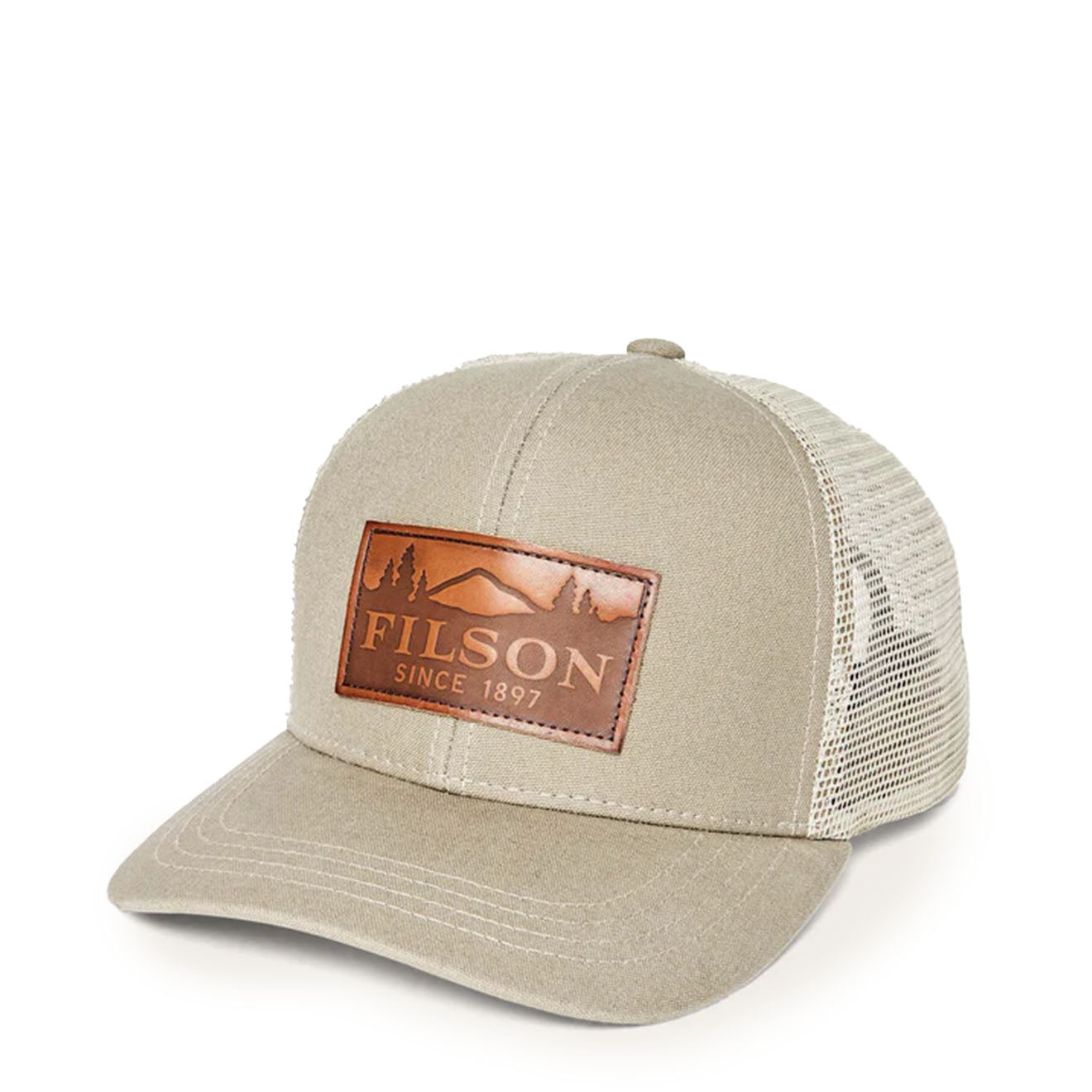 Filson Dry Tin Logger Mesh Cap Gray Khaki - The Sporting Lodge