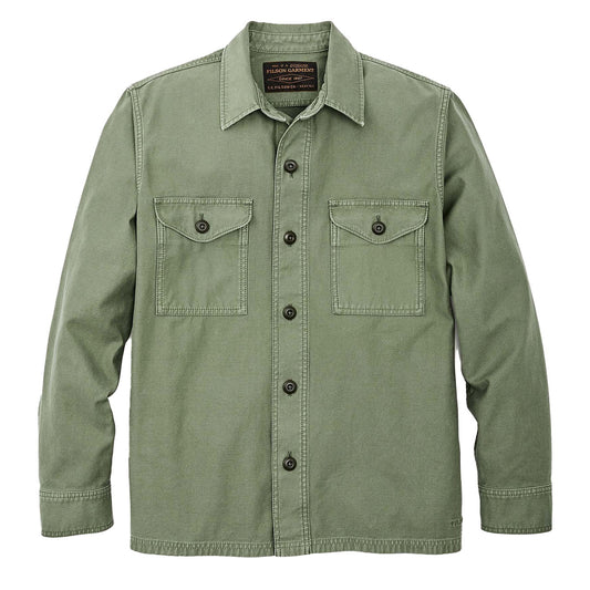 Filson Field Jac-Shirt Washed Fatigue Green - The Sporting Lodge