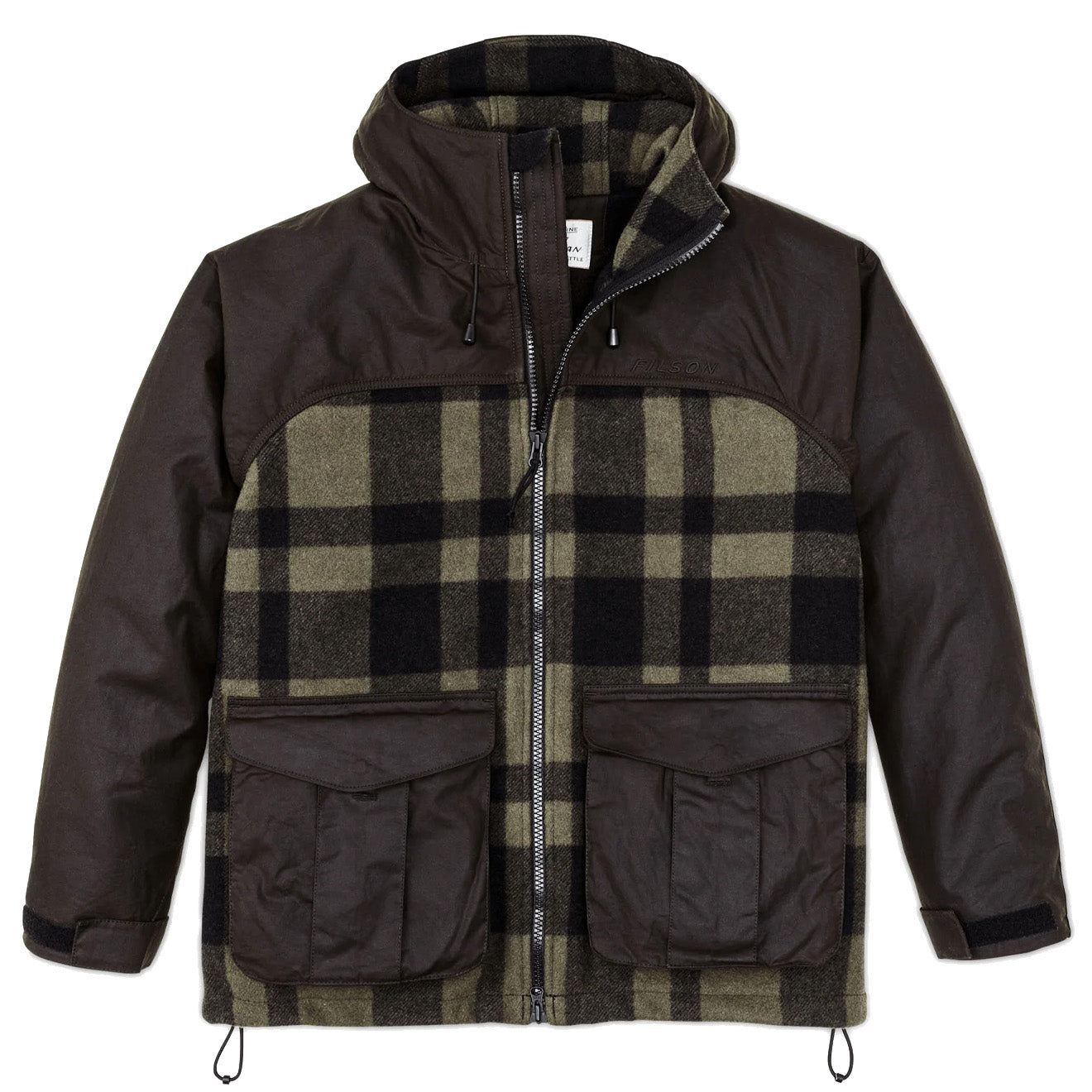 Filson Mackinaw Hunting Jacket Otter Green Black Plaid The Sporting Lodge