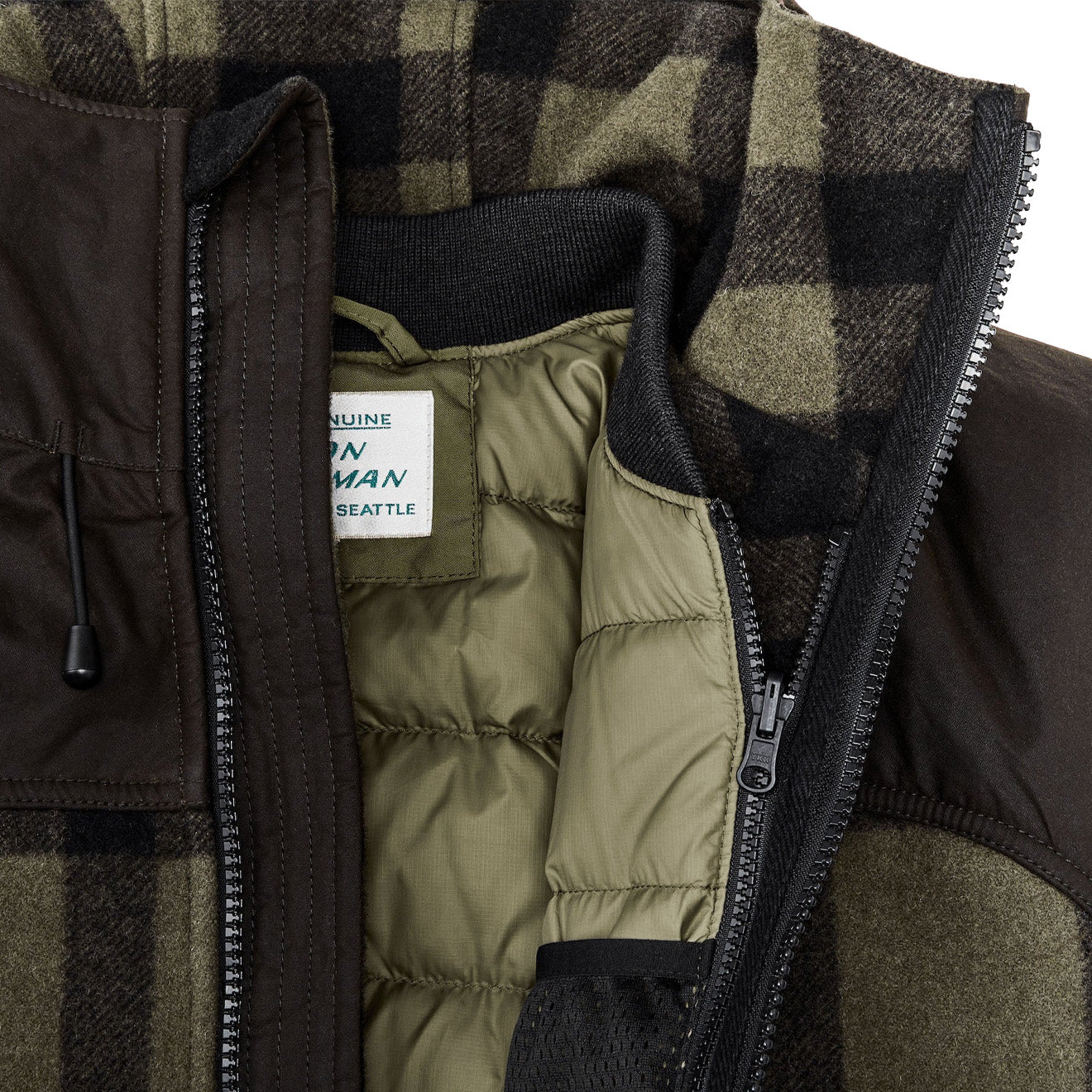 Filson Mackinaw Hunting Jacket Otter Green / Black Plaid - The Sporting Lodge