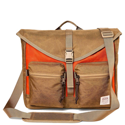 Filson Surveyor Messenger Bag Dark Tan / Flame