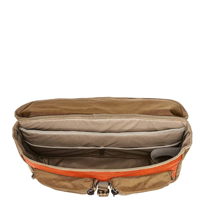 Filson Surveyor Messenger Bag Dark Tan / Flame