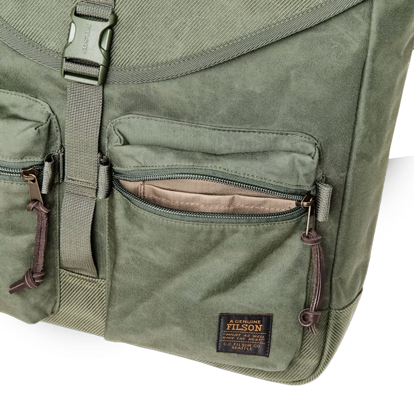 Filson Surveyor Messenger Bag Service Green - The Sporting Lodge