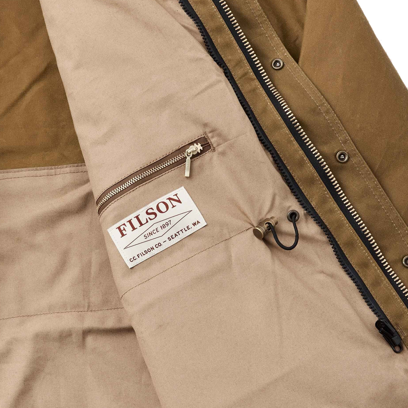 Filson Tin Cloth Field Jacket Dark Tan