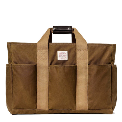 Filson Tin Cloth Supply Tote Dark Tan