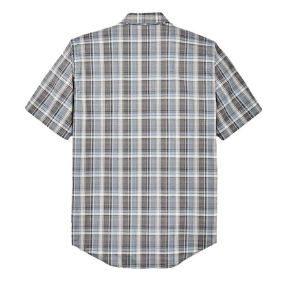 Filson Twin Lakes Short Sleeve Sport Shirt Gray / Blue / Cream - The Sporting Lodge