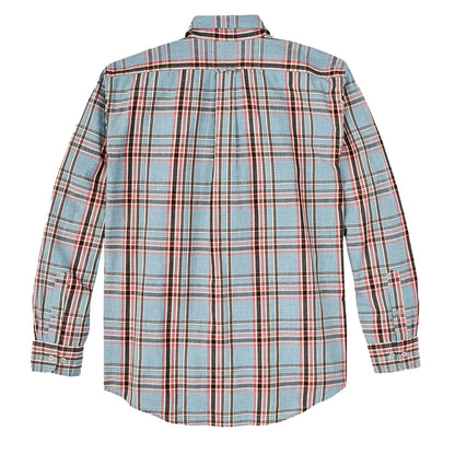 Filson Washed Feather Cloth Shirt Light Blue / Red / Natural Plaid - The Sporting Lodge