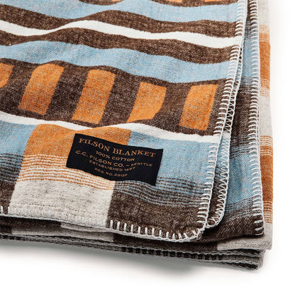 Filson Western Tracks Blanket Blue Gold Multi - The Sporting Lodge