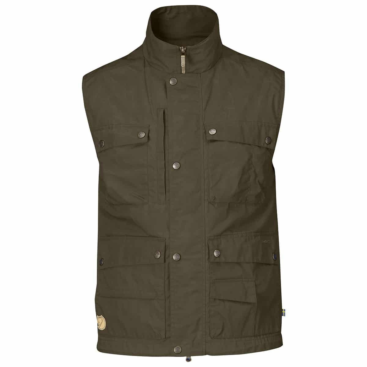 Fjallraven Reporter Lite Vest Dark Olive - The Sporting Lodge