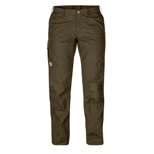 Fjallraven Womens Karla Pro Trousers Curved Dark Olive - The Sporting Lodge