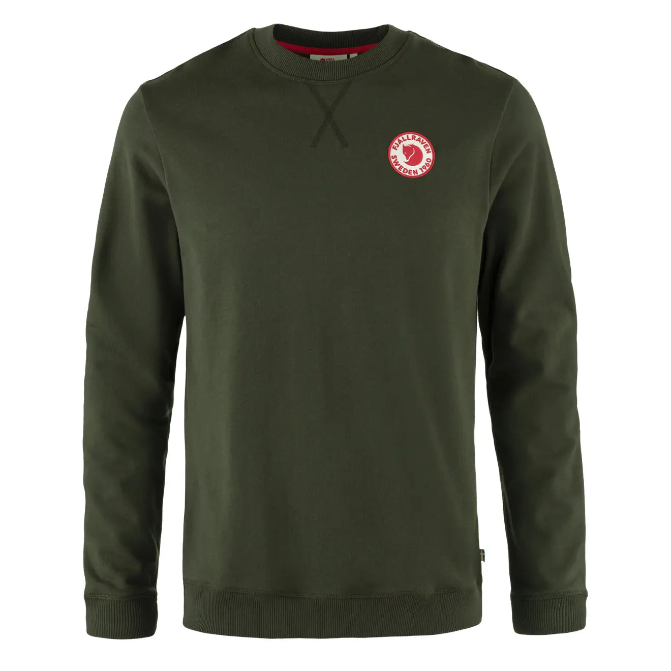 Fjallraven 1960 Logo Badge Sweater Deep Forest - The Sporting Lodge