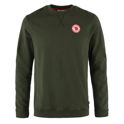 Fjallraven 1960 Logo Badge Sweater Deep Forest - The Sporting Lodge