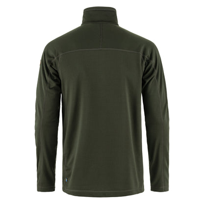 Fjallraven Abisko Lite Fleece Half Zip Deep Forest - The Sporting Lodge