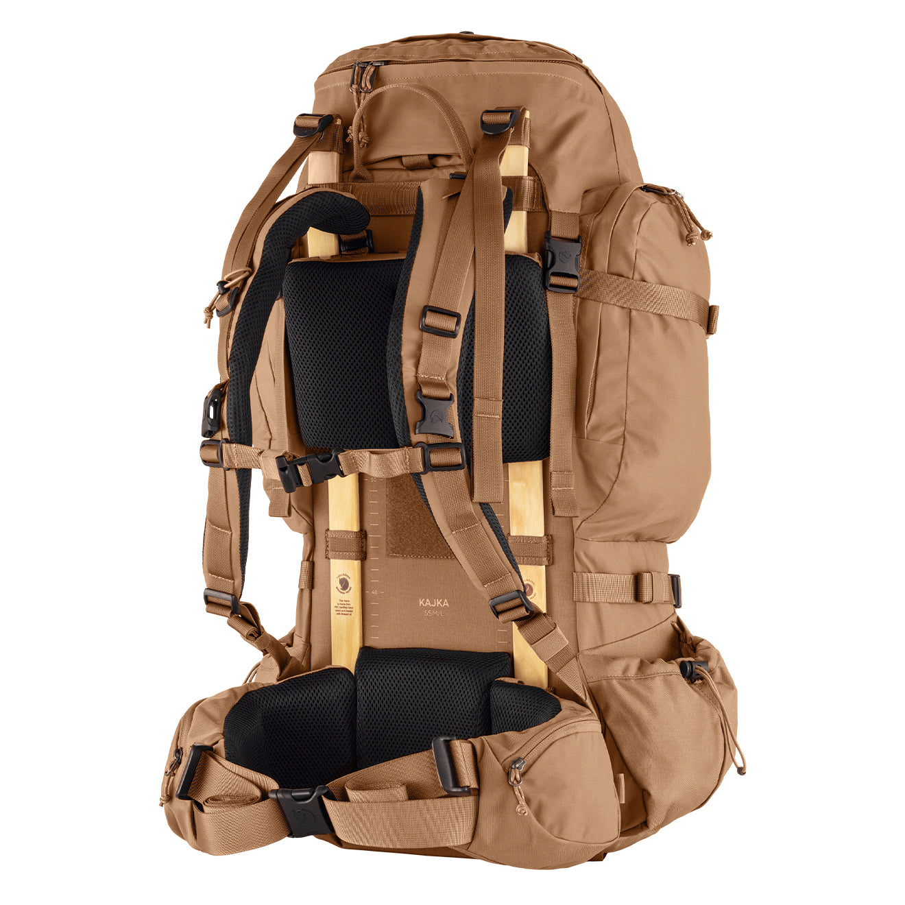 Fjallraven Kajka 55L M L Backpack Khaki Dust The Sporting Lodge