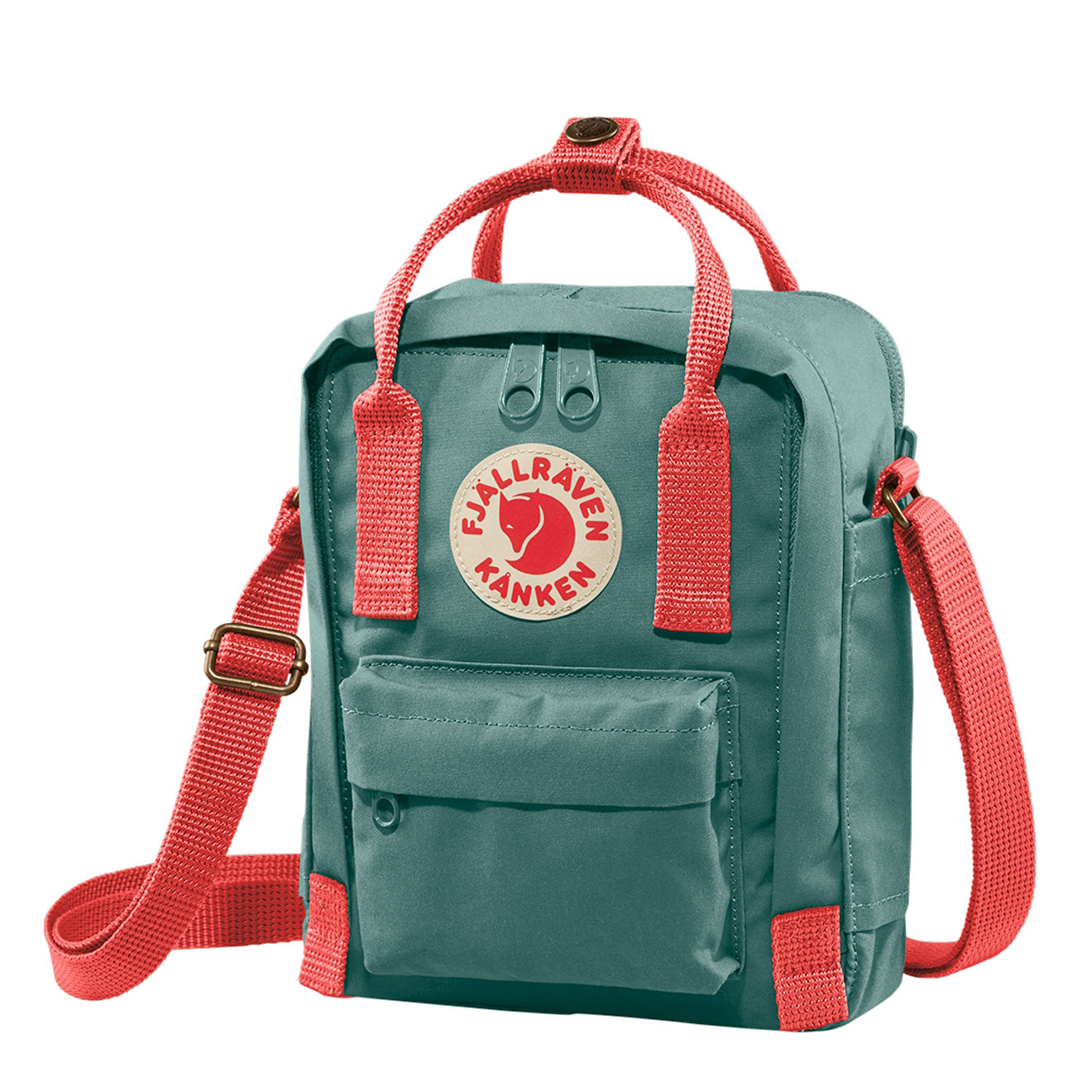 Fjallraven Kanken Sling Cross Body Bag Frost Green / Peach Pink - The Sporting Lodge