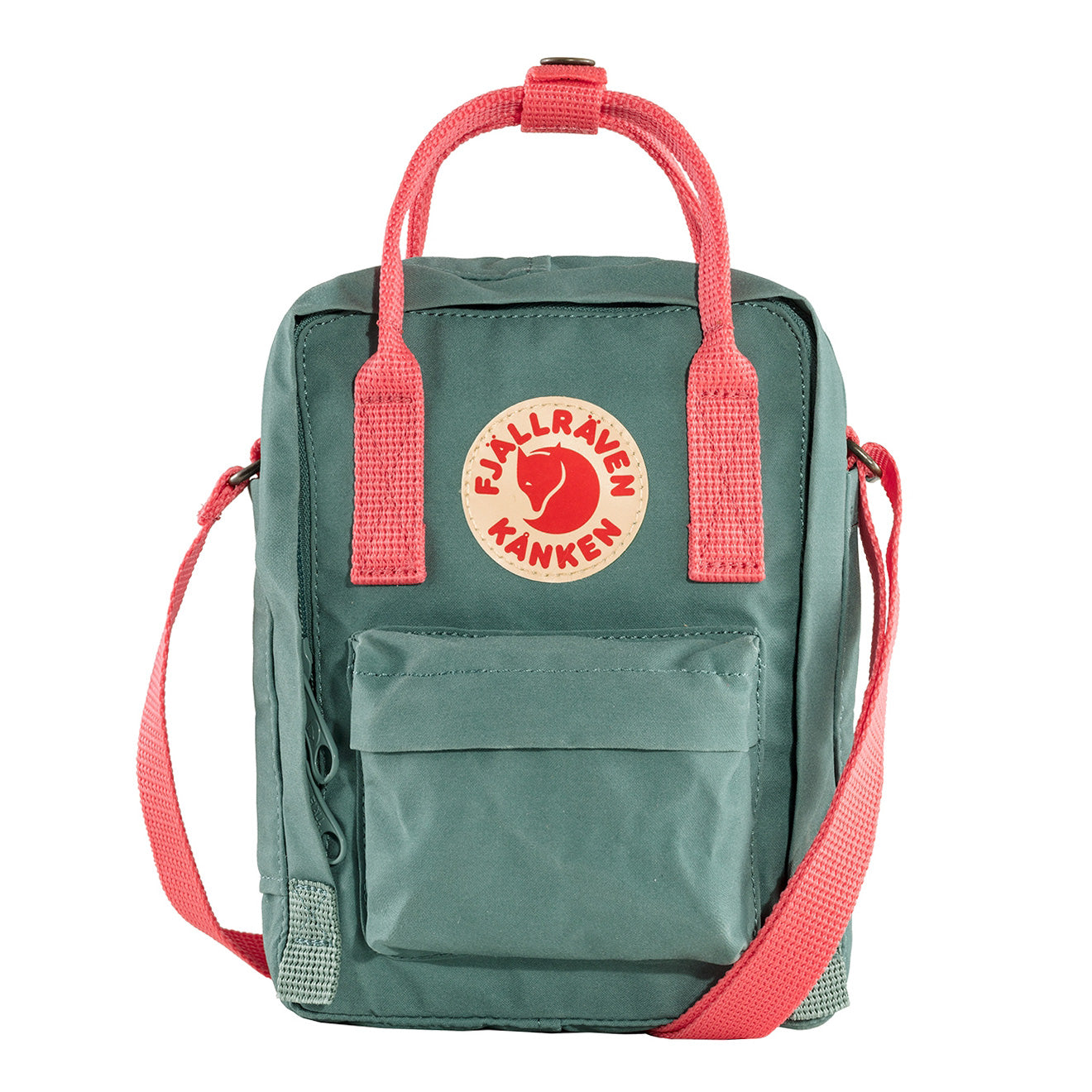 Fjallraven Kanken Sling Cross Body Bag Frost Green / Peach Pink - The Sporting Lodge