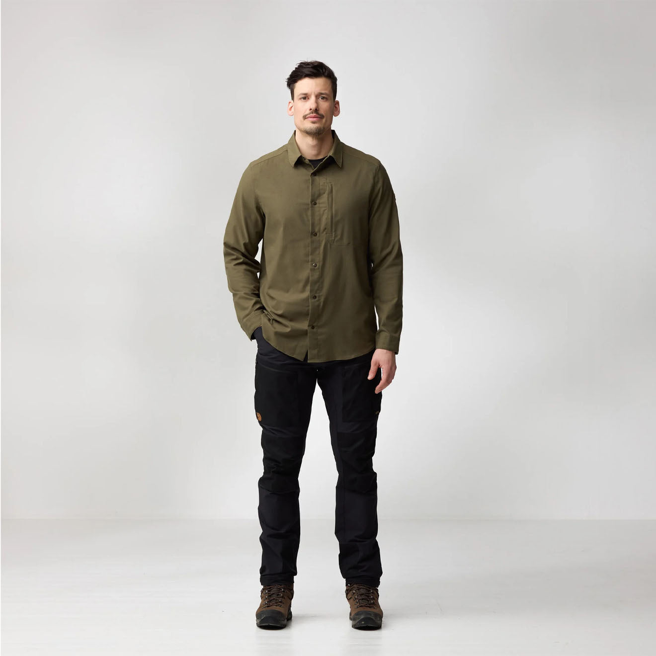 Fjallraven Keb Trekking Shirt LS Laurel Green-Laurel Green