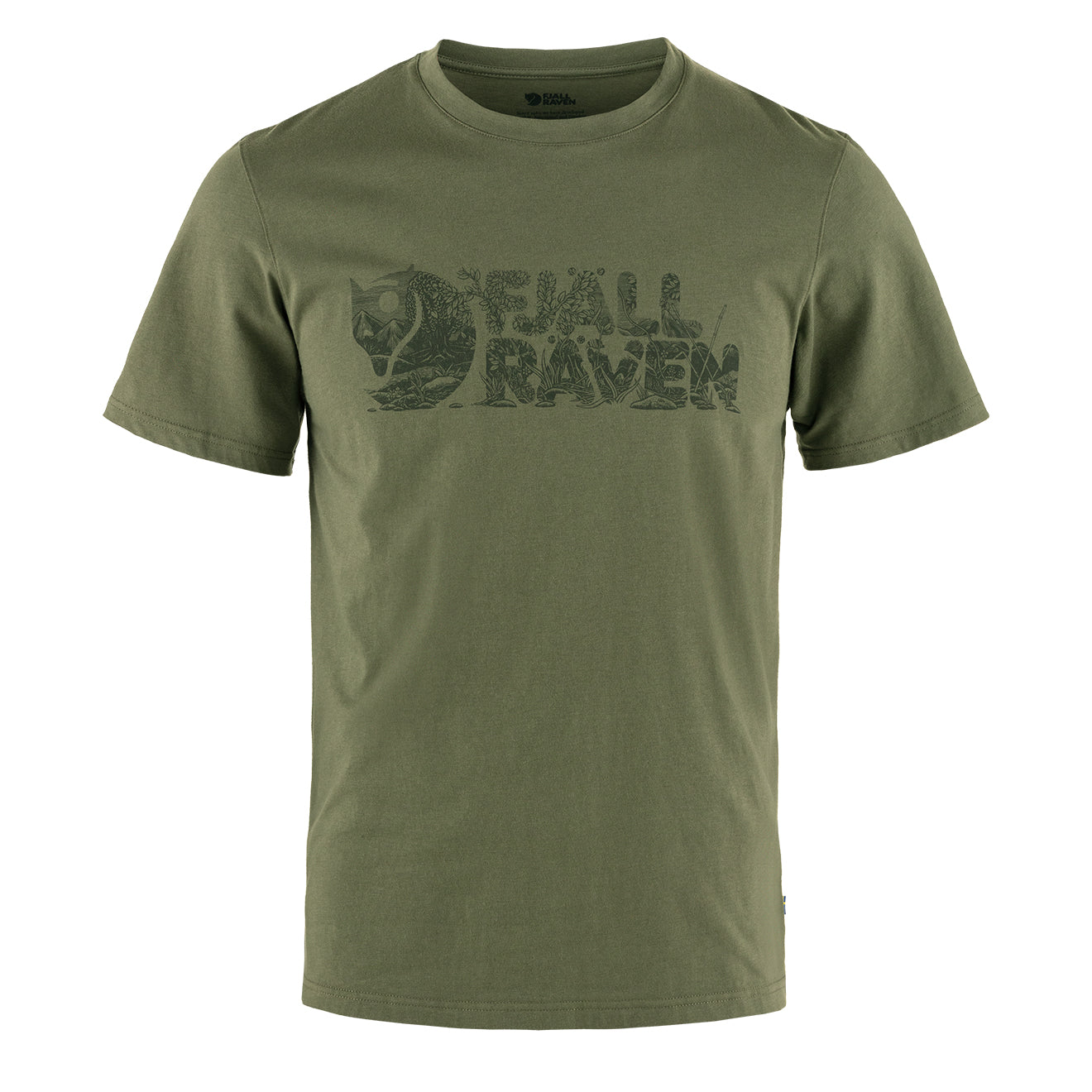 Fjallraven Lush Logo T-Shirt Laurel Green - The Sporting Lodge