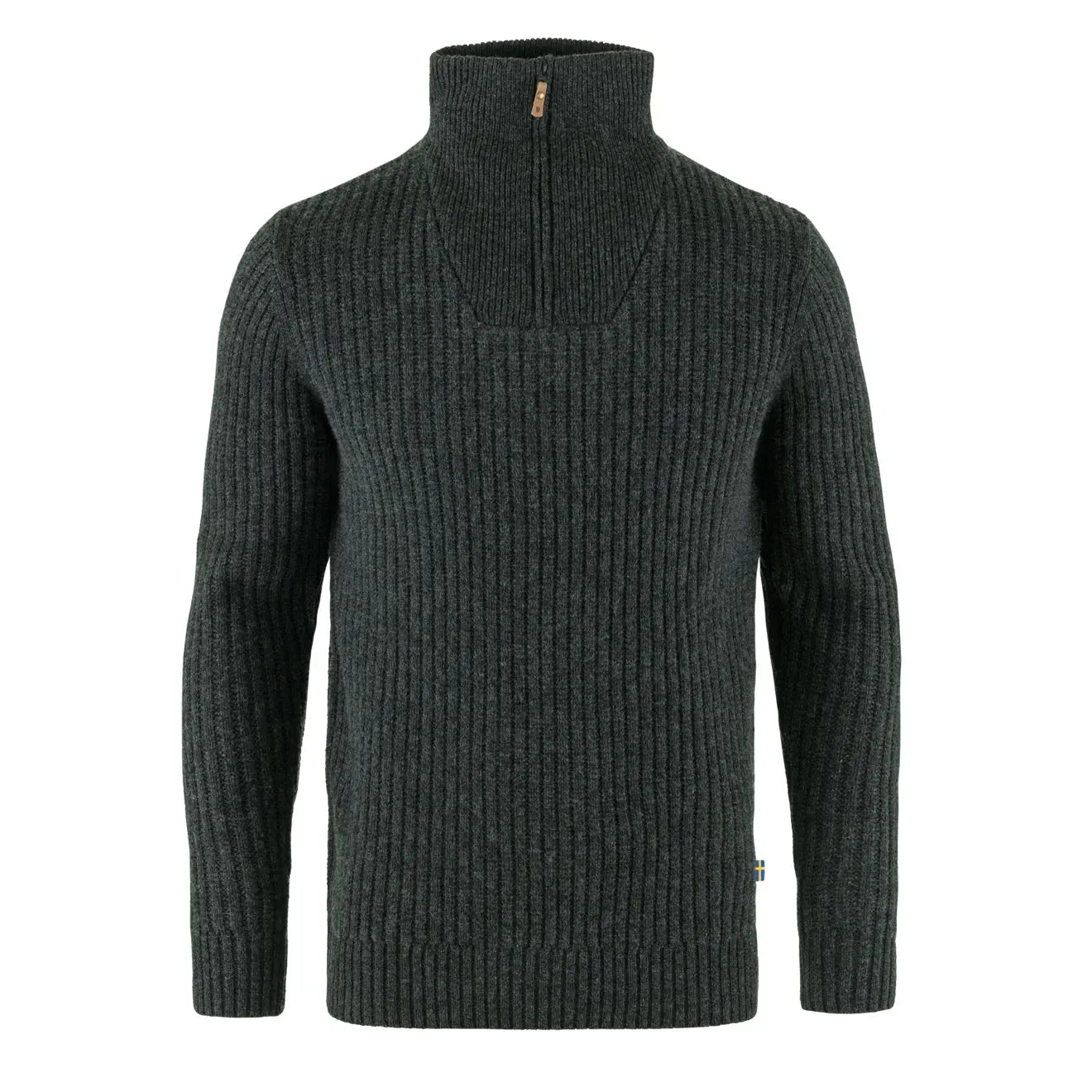 Fjallraven Ovik Half Zip Knit Dark Grey - The Sporting Lodge