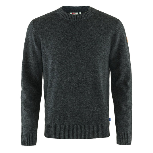 Fjallraven Ovik Round-neck Sweater Dark Grey - The Sporting Lodge