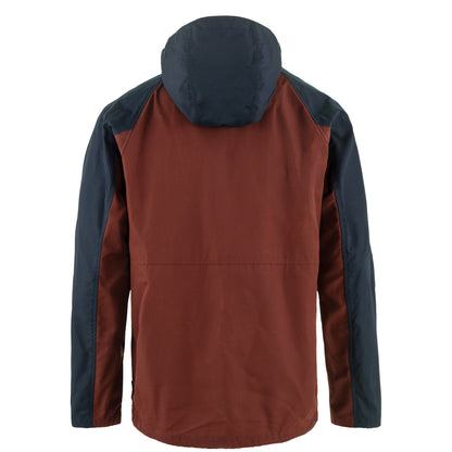 Fjallraven Vardag Anorak Dark Navy / Maroon - The Sporting Lodge