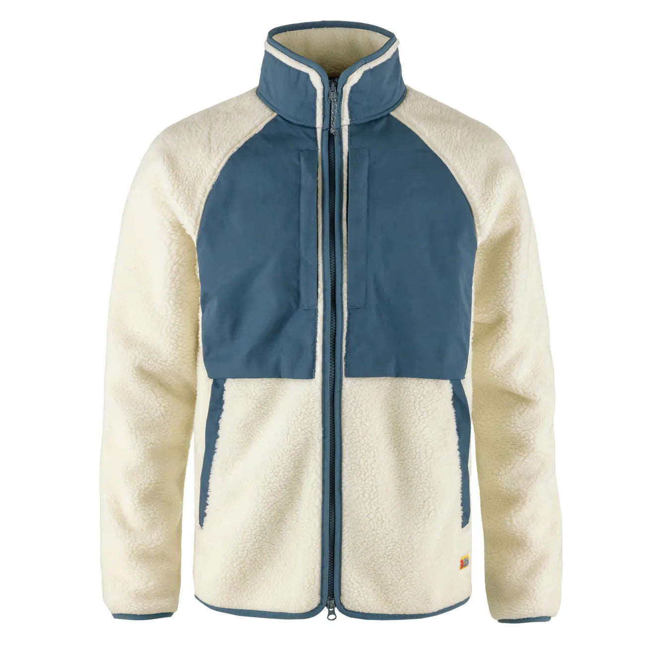 Fjallraven Vardag Pile Jacket Chalk White / Indigo Blue - The Sporting Lodge