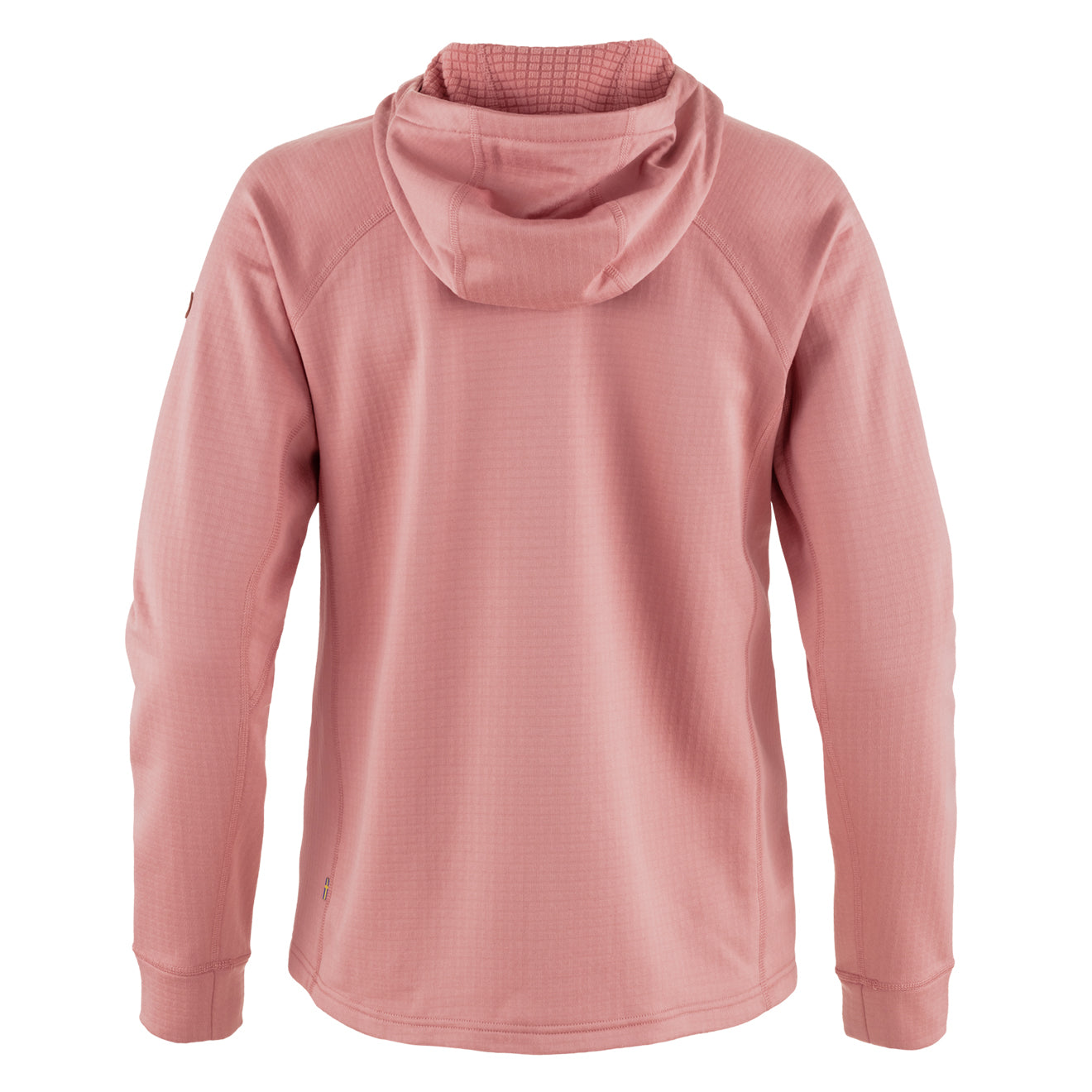 Fjallraven Womens Abisko Grid Fleece Hoodie Dusty Rose - The Sporting Lodge