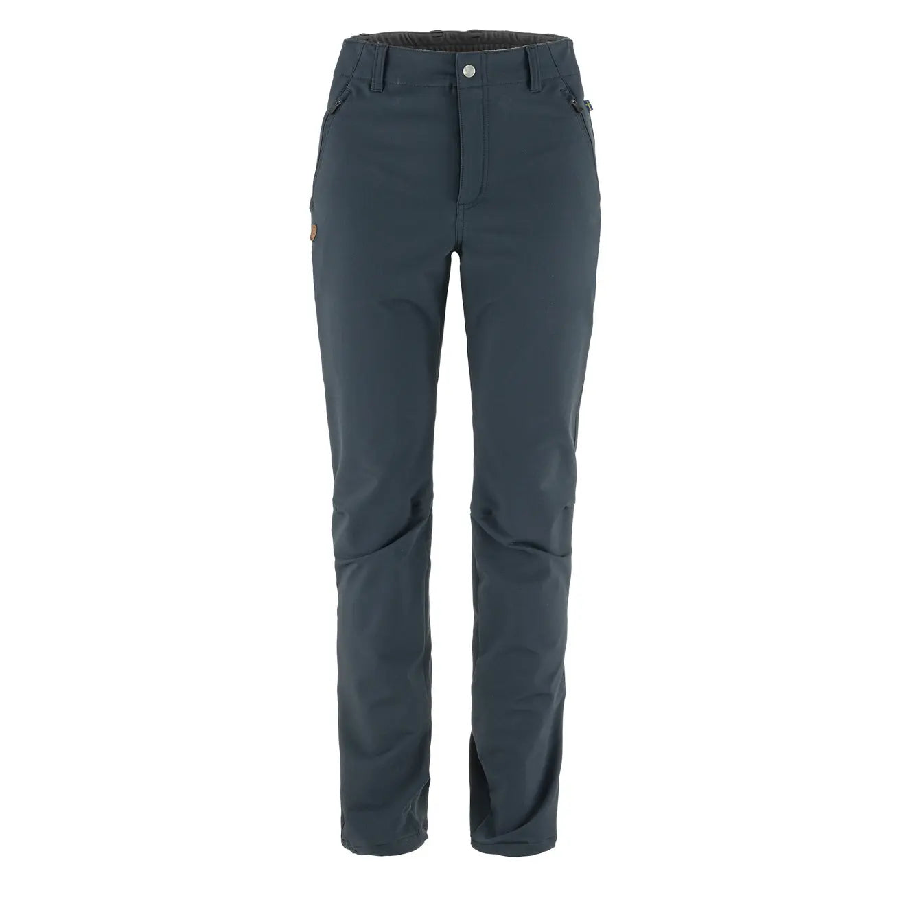 Fjallraven Womens Abisko Winter Stretch Short Leg Trousers Dark Navy - The Sporting Lodge