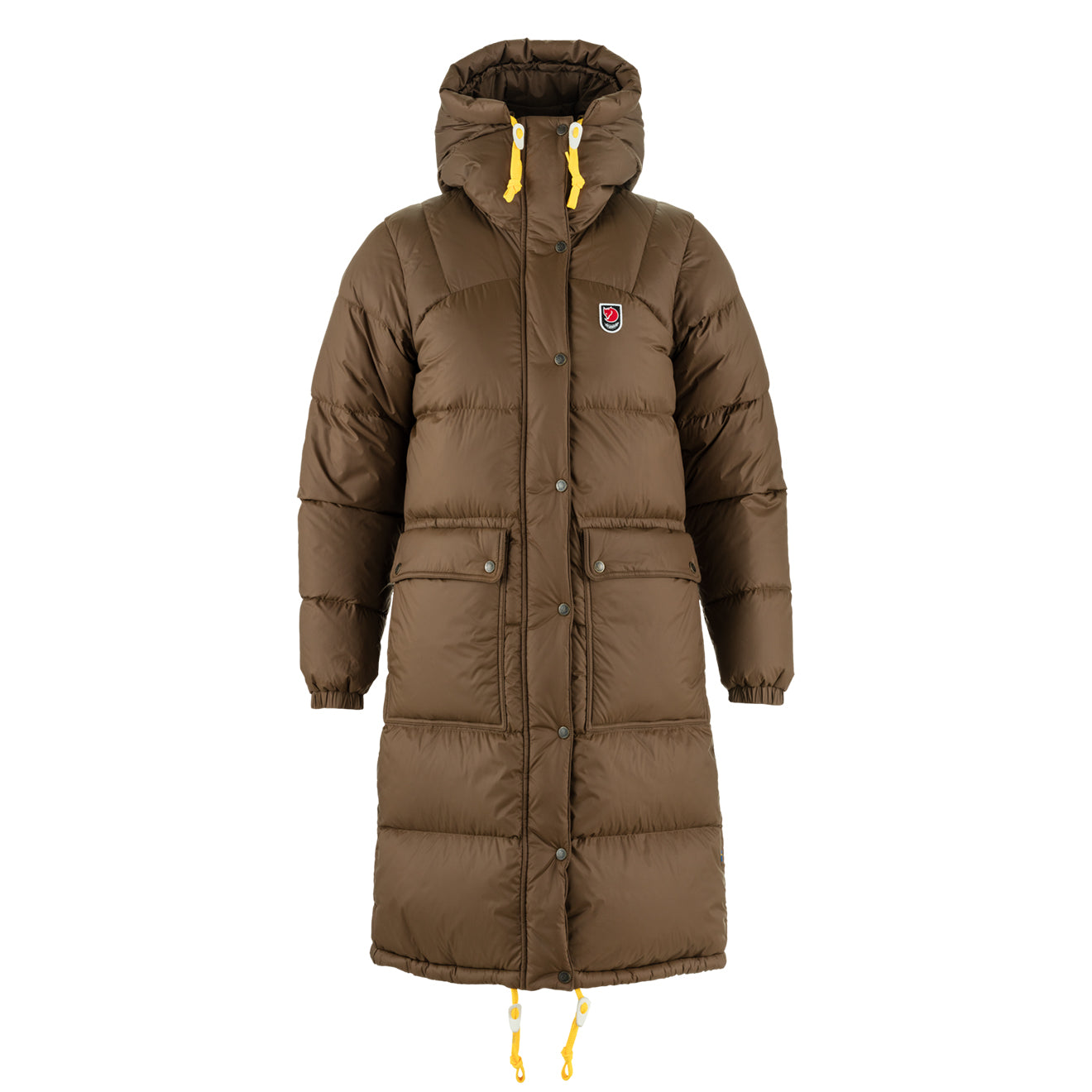 Fjallraven Womens Expedition Long Down Parka Dark Oak