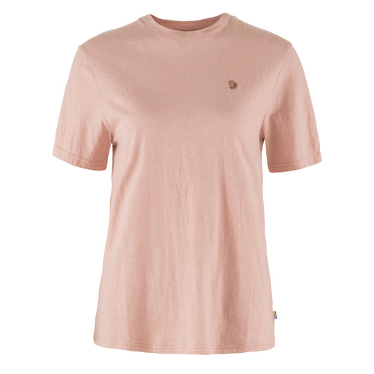 Fjallraven Womens Hemp Blend T-shirt Chalk Rose - The Sporting Lodge