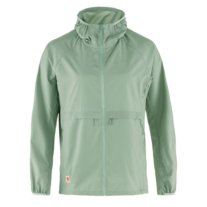 Fjallraven Womens High Coast Wind Hoodie Misty Green - The Sporting Lodge