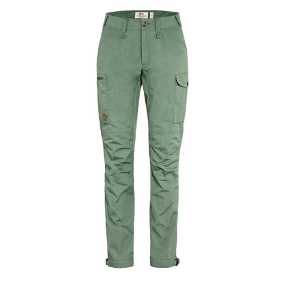 Fjallraven Womens Kaipak Trousers Curved Patina Green