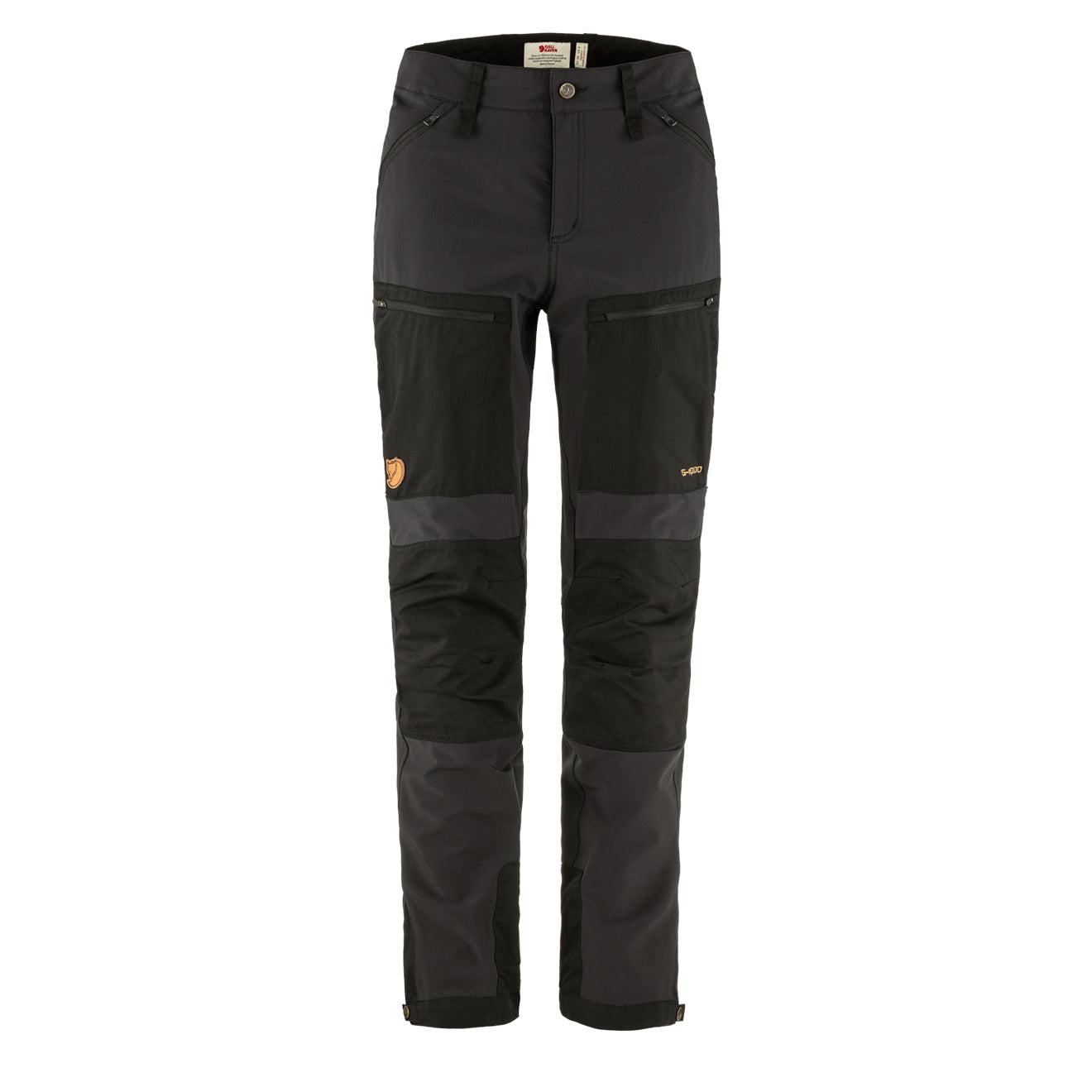 Fjallraven Womens Keb Agile Trousers Reg Leg Black - The Sporting Lodge